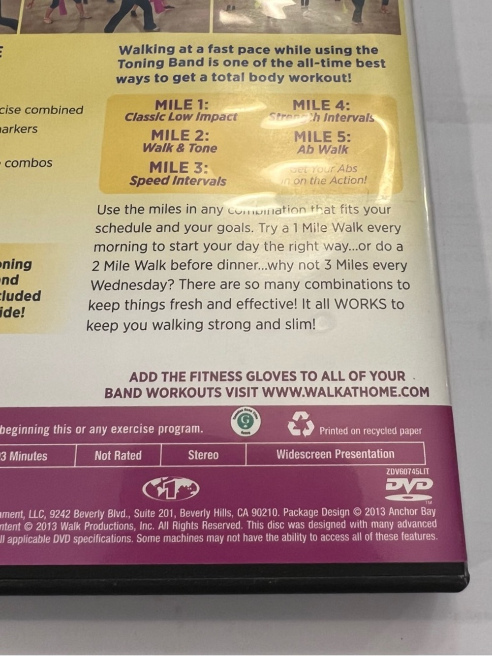 Leslie Sansone JUST WALK 5 MEGA MILES DVD Burn and Firm 2013 Home Exercise - Picture 4 of 5